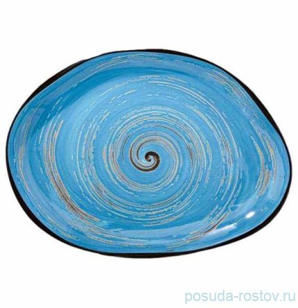 Блюдо 33 х 24,5 см Камень голубое &quot;Spiral&quot; / 327589