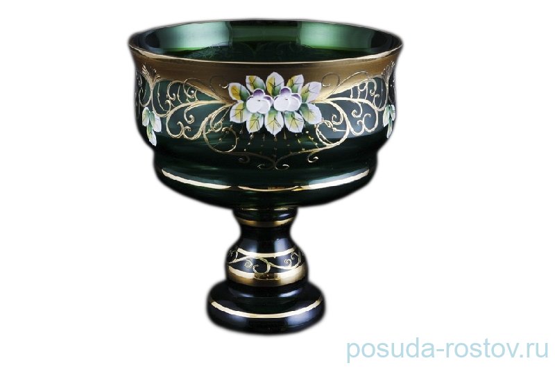 Ваза для конфет 24 см н/н "Лепка зелёная /9831" / 092476