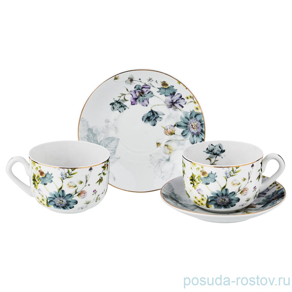 Набор чайных пар 300 мл 2 шт "весна" / 197490