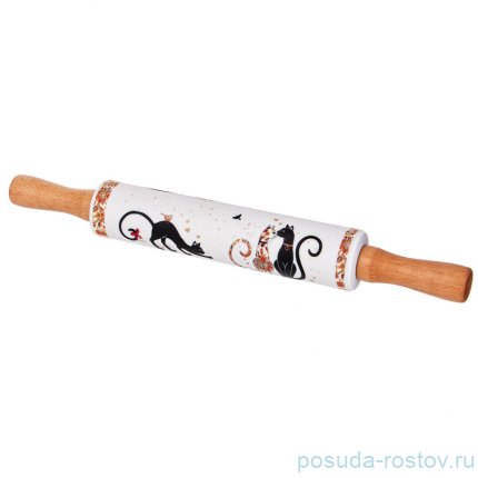 Скалка 43 х 5,4 см &quot;Парижские коты&quot; / 337307