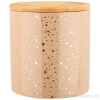 Банка для сыпучих продуктов 430 мл с бамбуковой крышкой 10 х 10 х 10,6 см / 255018