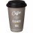 Кружка 390 мл с силиконовой крышкой и ободком серая &quot;Coffemania&quot; / 279663