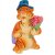 Фигурка 6 х 4,5 х 10 см "Тигр с букетом" / 268944