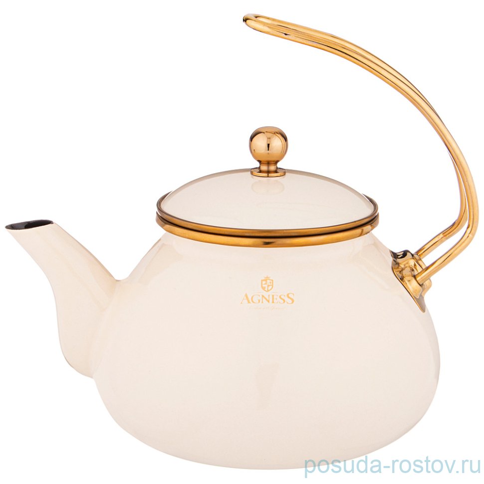 Чайник 2,2 л эмалированный белый "Agness /Тюдор" / 229572 Чайник 2,2 л эмалированный белый "Agness /Тюдор" / 229572