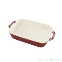 Форма для запекания 27 х 20 см прямоугольная с ручками античный медный &quot;Staub Ceramics&quot; / 354074