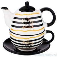 Чайный набор 2 предмета (чайник 400 мл и чашка 329 мл) &quot;Happy Star&quot; / 187105
