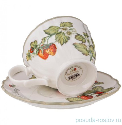 Чайный сервиз на 6 персон 14 предметов (без молочника) &quot;Strawberry&quot; / 303169