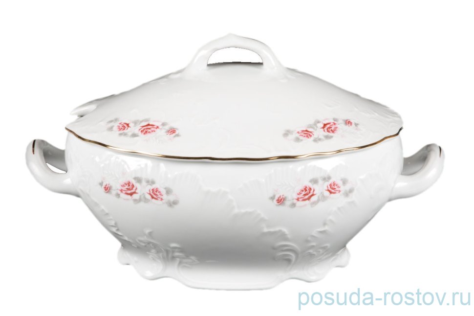Супник 2,7 л "Рококо /577 /Серая роза /золото" / 127657