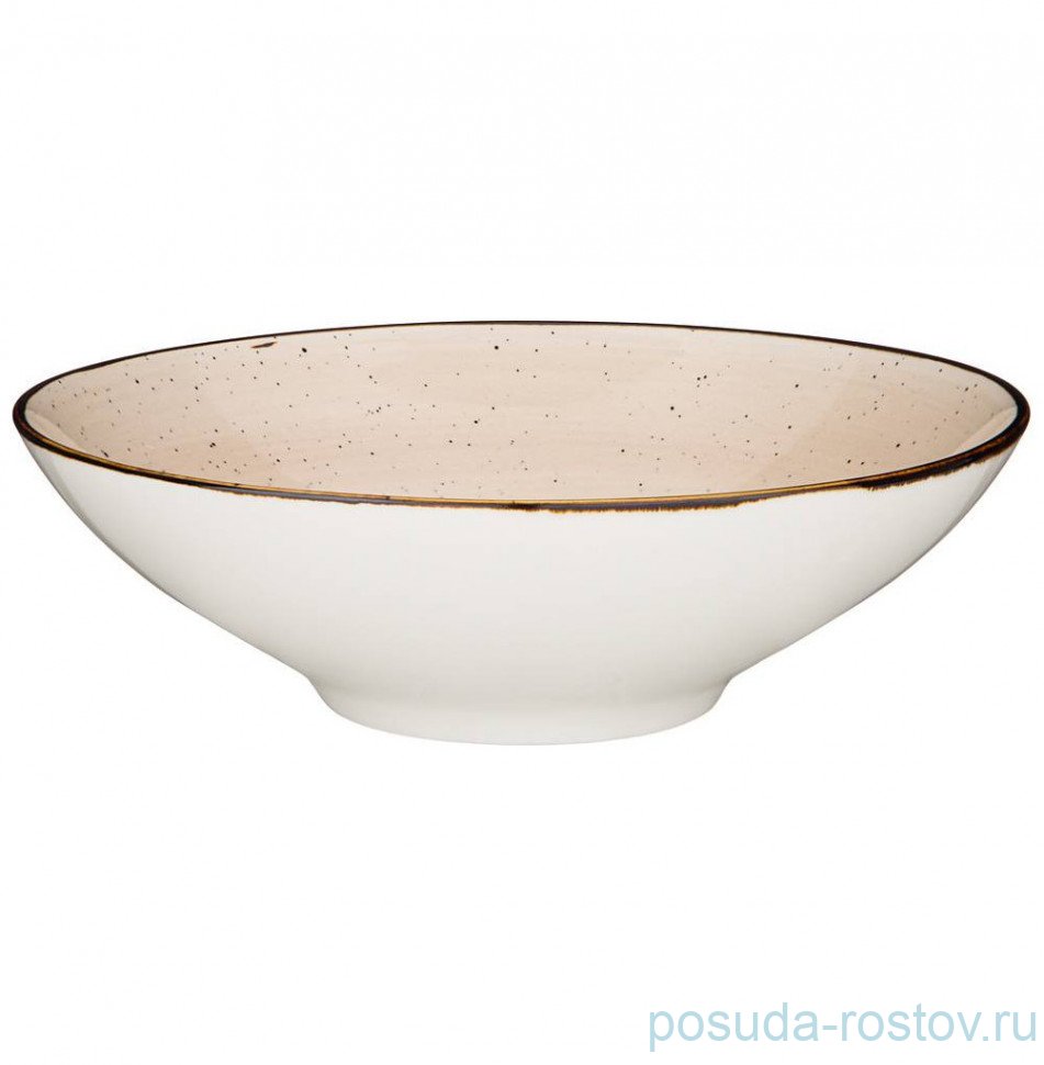 Салатник 21 х 6 см 750 мл "Nature /Бежевое" / 236739