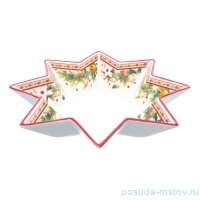 Салатник 26 см Звезда &quot;Christmas world /Green&quot; / 230100