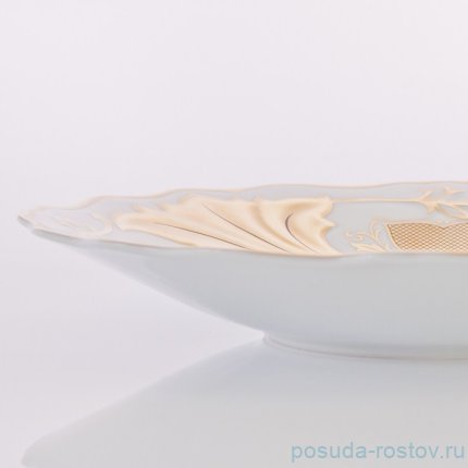 Блюдо 25 см круглое &quot;Ютта&quot; &quot;Веймар /Симфония /Золотая&quot; / 053825