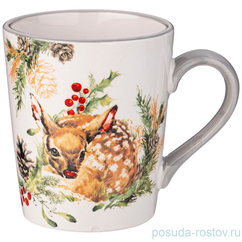 Кружка 400 мл "С новым годом! /Оленёнок" / 331072