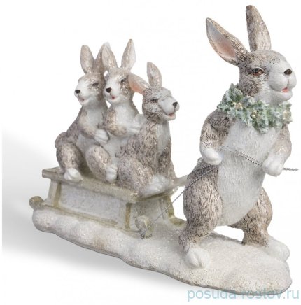 Статуэтка 24 х 8 х 16,5 см &quot;Крольчиха с крольчатами&quot;  / 378896