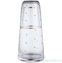 Графин для воды 890/330 мл с крышкой-стаканом &quot;Goldy&quot;  / 379697