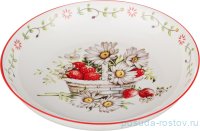 Тарелка 20 см 1 шт глубокая &quot;Корзинка&quot; / 190723