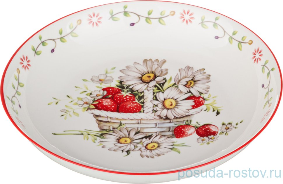 Тарелка 20 см 1 шт глубокая "Корзинка" / 190723 Тарелка 20 см 1 шт глубокая "Корзинка" / 190723