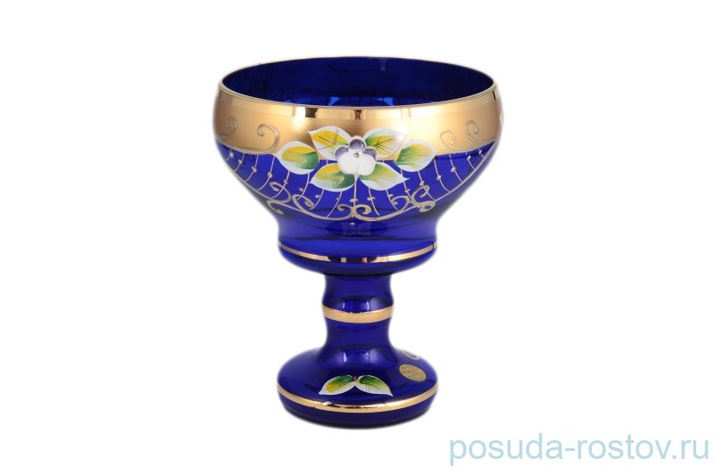 Конфетница 13 см н/н синяя "Лепка" / 099246