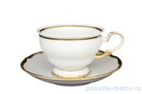 Набор чайных пар 200 мл 6 шт &quot;Анжелика /Золотая отводка&quot; / 166567