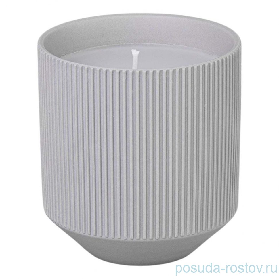 Свеча ароматическая 9*9*9,8 см цвет: серый матовый / 361273