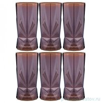 Стаканы для воды 450 мл 6 шт &quot;Roch /Шоколад&quot; / 329991