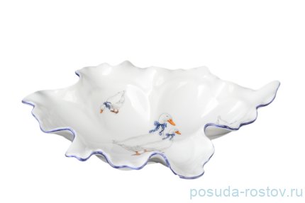 Салатник 20 см волна &quot;Корона /Гуси&quot; / 042293