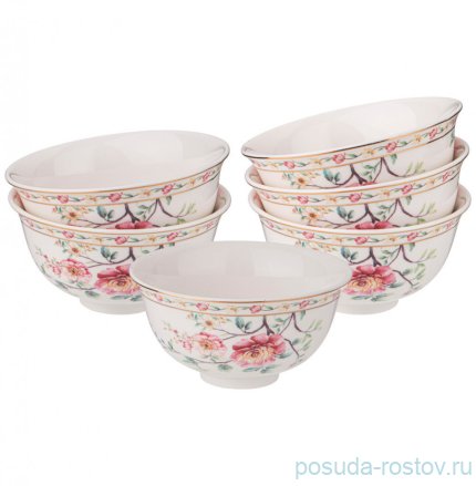 Чайный сервиз на 6 персон 7 предметов белый &quot;Grace&quot; / 290304