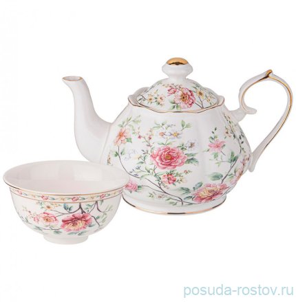 Чайный сервиз на 6 персон 7 предметов белый &quot;Grace&quot; / 290304