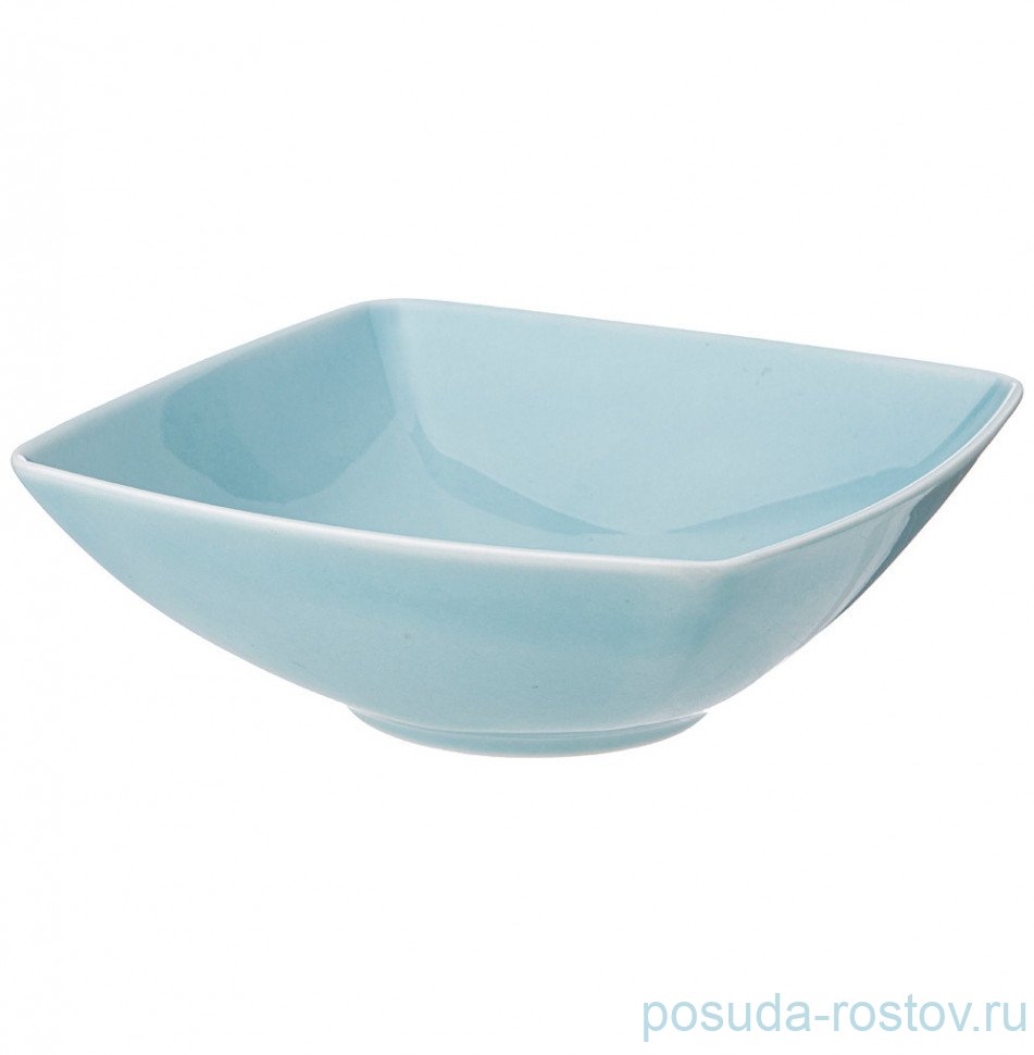 Салатник 300 мл квадратный "Tint /Светло-голубой" (6шт.) / 296662