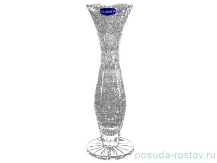 Ваза для цветов 29 см &quot;Glasspo /Хрусталь резной&quot; / 064478