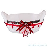Корзинка 22 х 14 х 11 см для сладостей с ручками &quot;Рождественское чудо&quot; / 186270