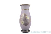 Ваза для цветов 30 см матово-розовая &quot;Лепка&quot; / 050877