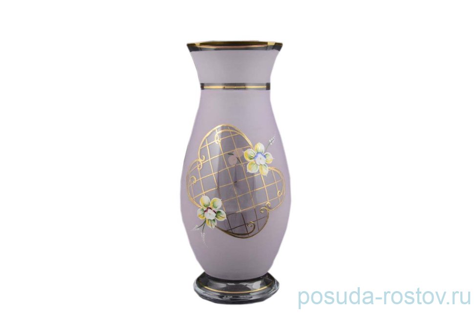 Ваза для цветов 30 см матово-розовая "Лепка" / 050877