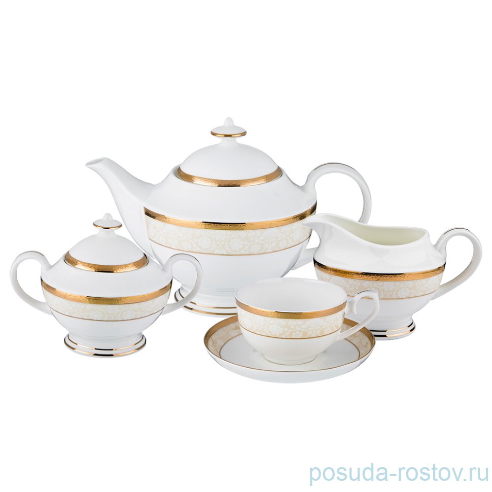 Чайный сервиз на 6 персон 15 предметов "монэ" / 187393