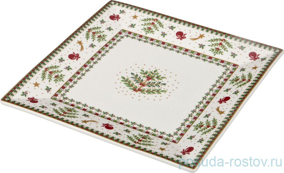 Блюдо 22 х 22 см квадратное "christmas collection" / 192367