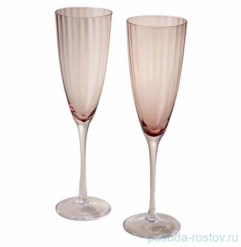 Бокалы для шампанского 290 мл 2 шт "Mirage purple" / 343528