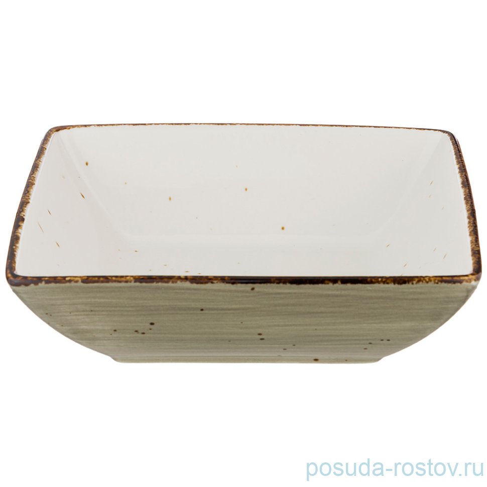 Тарелка 17 см квадратная "Nature /Серый" (4шт.) / 210888