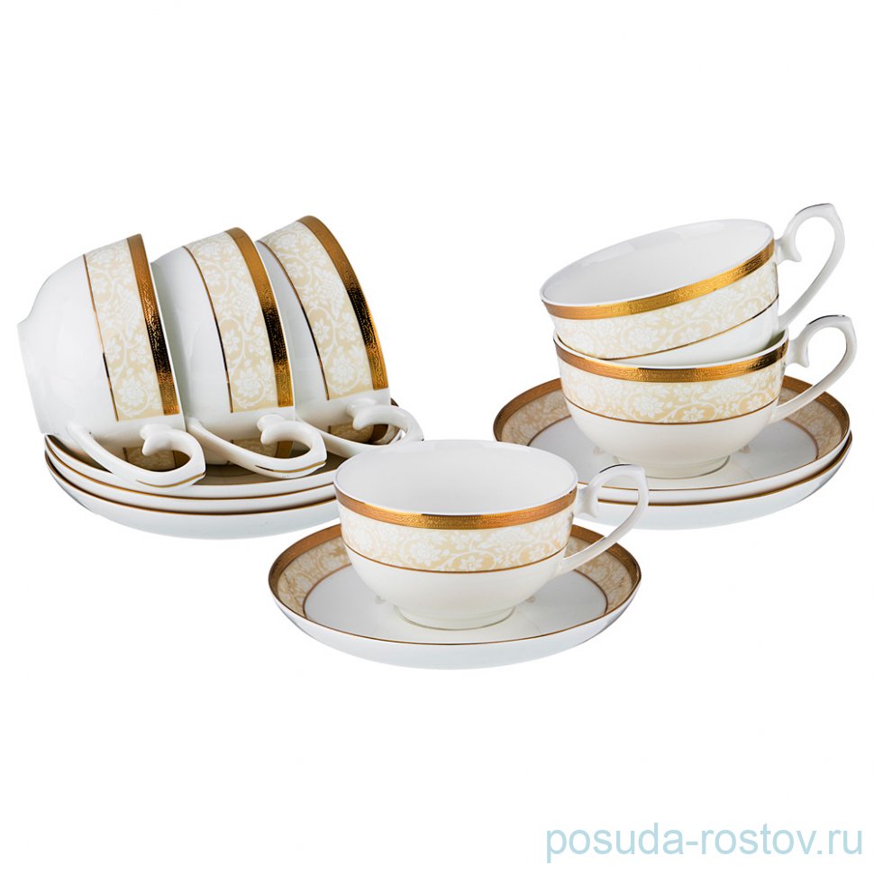 Набор чайных пар 250 мл 6 шт "монэ" / 187394 Набор чайных пар 250 мл 6 шт "монэ" / 187394