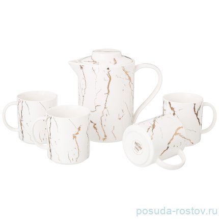 Чайный сервиз на 4 персоны 5 предмет &quot;Fantasy /Белое&quot; / 275475