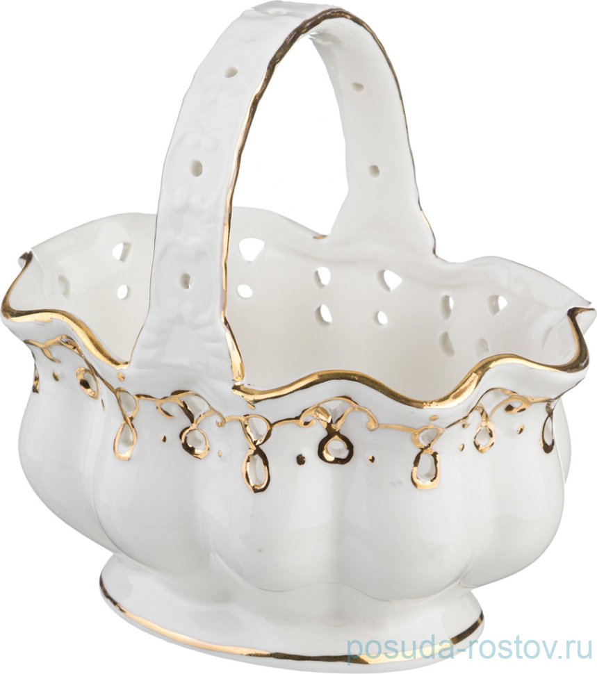 Конфетница 13 х 9 х 14 см "Лаура /Золото" / 194581