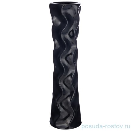 Ваза для цветов 58 см напольная &quot;черная глазурь&quot; / 233079