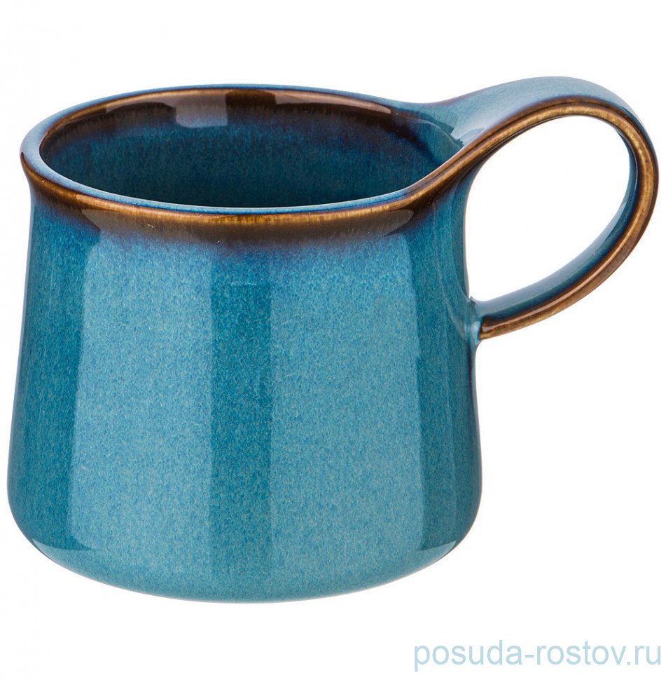 Кружка 350 мл "Majesty /Серо-голубая" (4шт.) / 215213