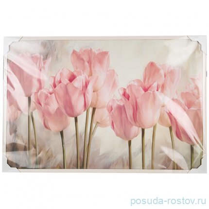 Панно 60 х 90 см &quot;Тюльпаны&quot; /рамка белая / 262095