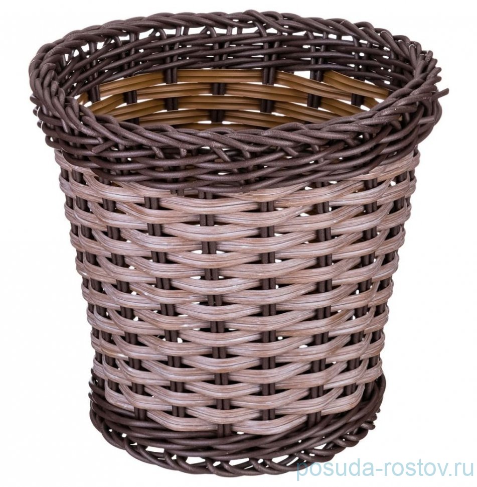 Корзинка 15 х 14 см "Темное плетение" / 211481