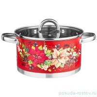 Кастрюля 20 х 11 см со стеклянной крышкой 3,5 л &quot;торжество&quot; / 268666