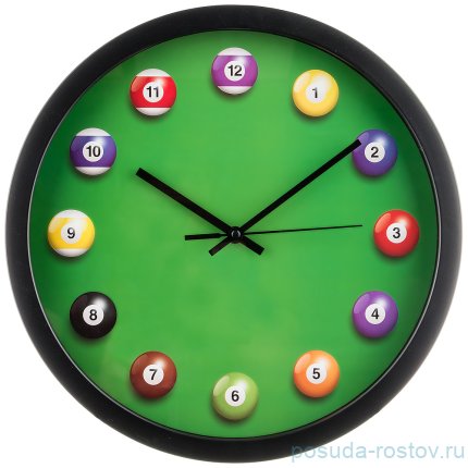 Часы настенные 36 см кварцевые  &quot;БИЛЬЯРД&quot; / 187978