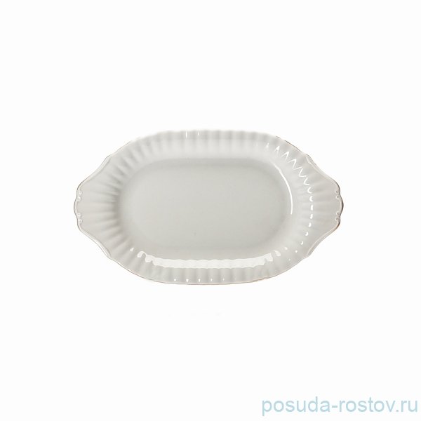 Блюдо 28 см овальное "Ивона /Отводка золото" / 067375