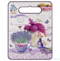 Подставка под горячее 20 х 15 х 1 см прямоугольная с ручкой &quot;Лавандовая весна&quot; / 234431