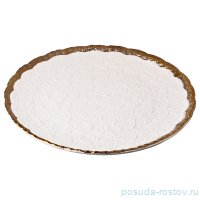 Блюдо 50 х 4,5 см круглое &quot;Широкая отводка золото&quot; / 194447