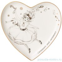 Тарелка 15 х 2 см Сердце &quot;Wonderland&quot; / 332584