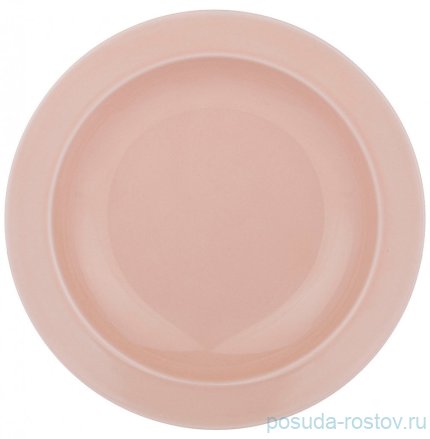 Тарелка 22,5 см глубокая &quot;Tint /Розовый&quot; (6шт.) / 263521